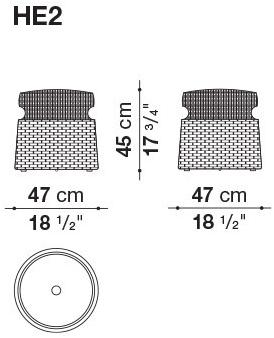 B&B Italia Outdoor Пуф из полипропиленового волокна sun-id-1427829 - Вид №5
