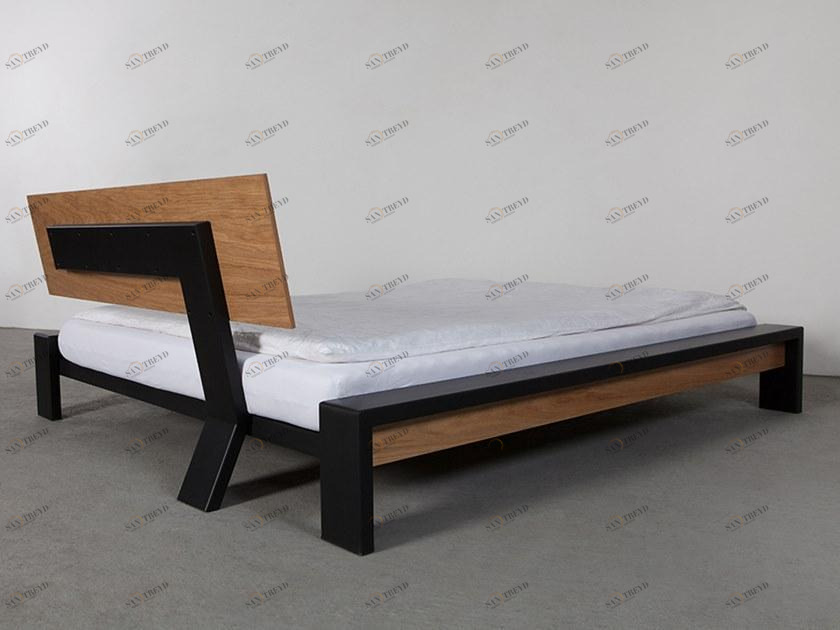 Wissmann raumobjekte Кровать из стали и дерева  326 