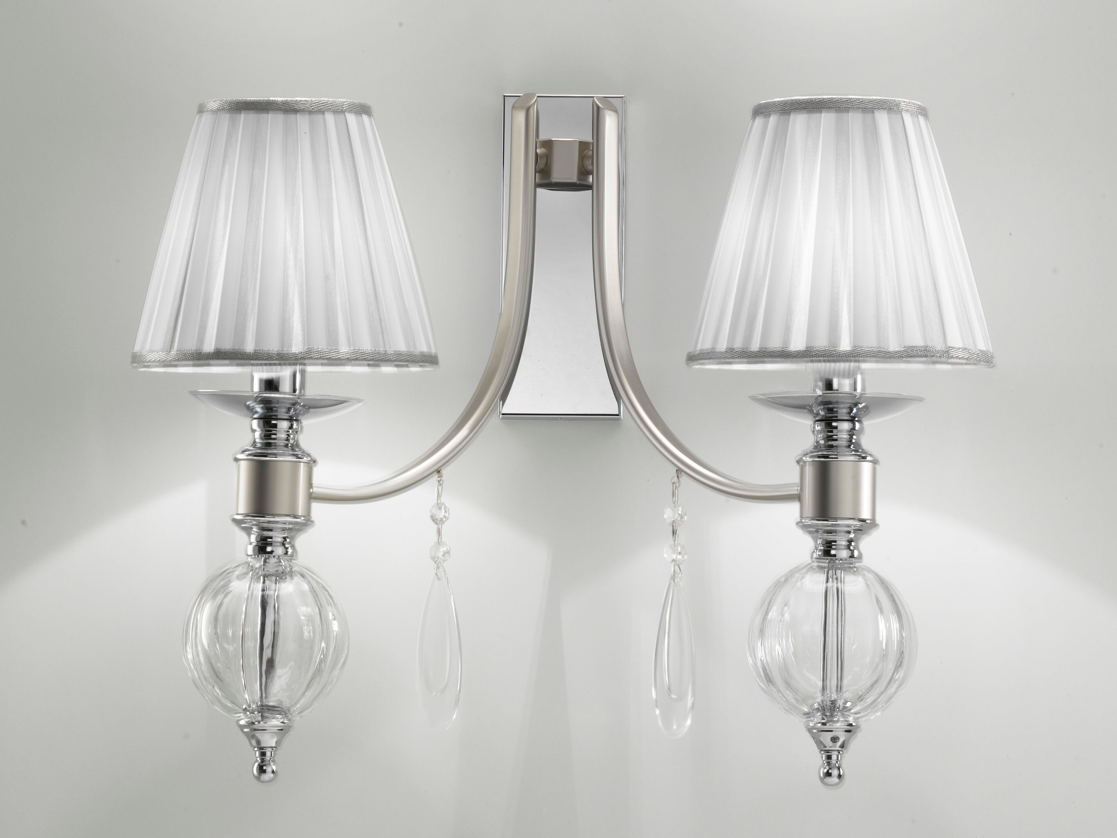 Настенный светильник из латуни и стекла Cremasco Illuminazione 7331/2AP ARCH-00027326 - Вид №1