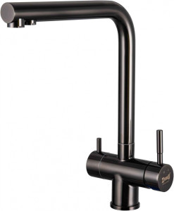 Смеситель ZorG Inox SZR-2020 GRAFIT для кухонной мойки, графит