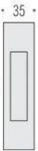 ID411.CM Ручка ID411 для раздвижной двери хром COLOMBO РАЗДВИЖНЫЕ ДВЕРИ Colombo Design - Вид №1