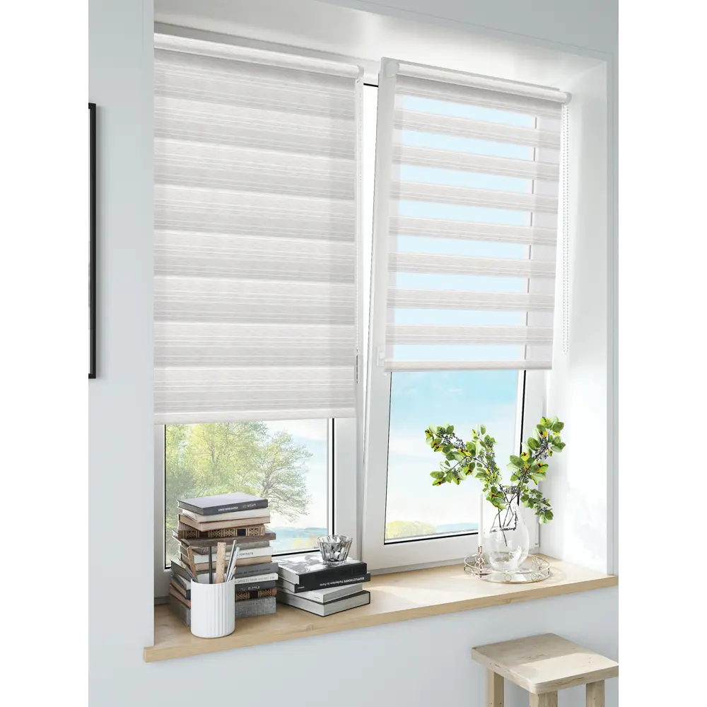 Штора рулонная день-ночь Granada 70x160 см экрю MIAMOZA Коллекция 2024г STLM-2103516 - Вид №3