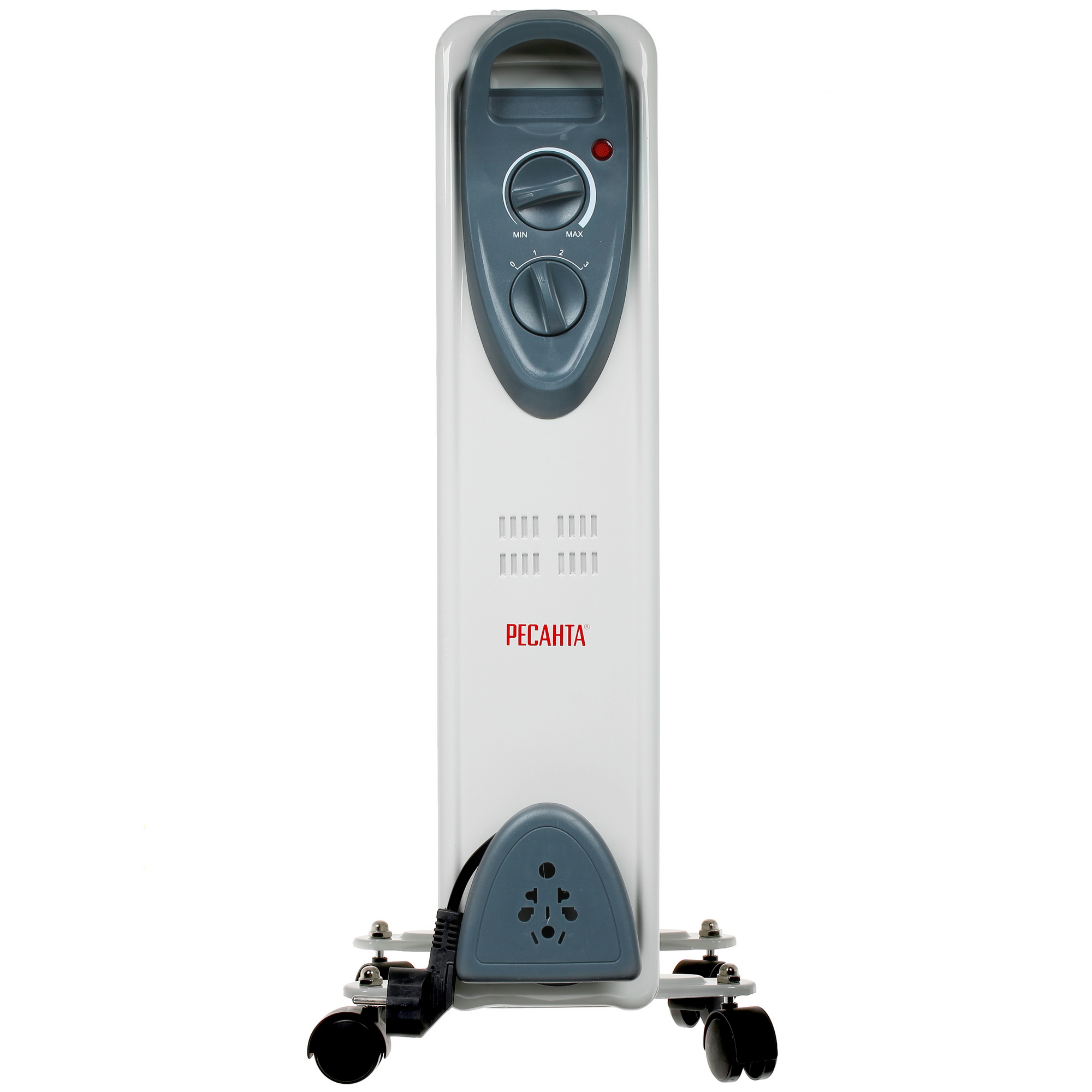 1076909 Масляный обогреватель Ресанта ОМ-9Н белый STDN-0135513 - Вид №1