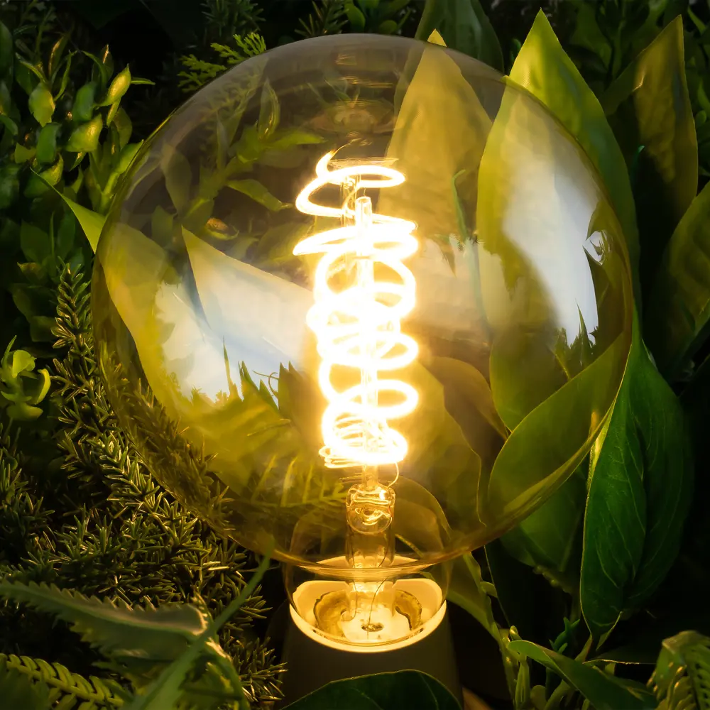 Декоративная филаментная лампа Voltega G125 тонированная 4Вт E27 ретро-стиль 89345984 STLM-0921217 - Вид №6