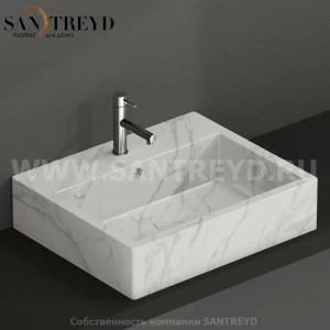 SCQ61AC Подвесная раковина настенная прямоугольная Ceramica Globo  белая