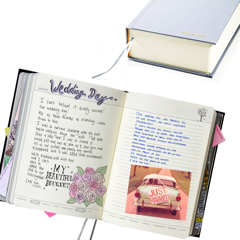 SK OURLIFESTORY2 Дневник для двоих our life story серый Suck UK 