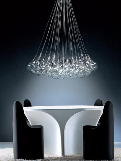 Alma light Регулируемый светодиодный стеклянный подвесной светильник Drop led sun-id-1412164 - Вид №2