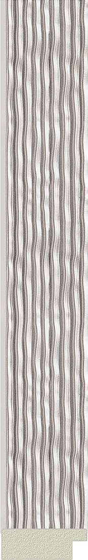 BY 3959 Зеркало в багетной раме - волна алюминий 46 mm EVOFORM Octagon - Вид №3