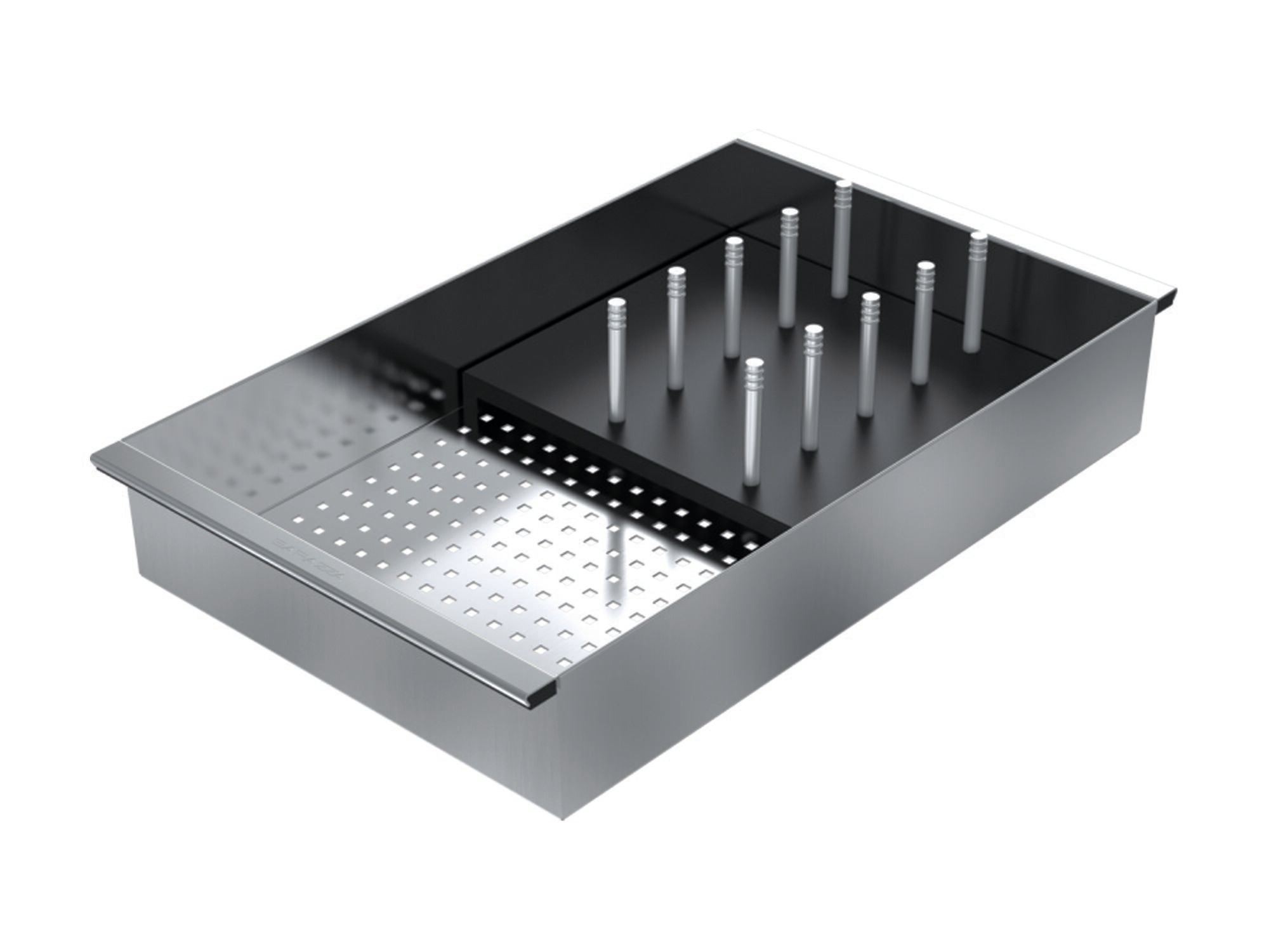 Перфорированный лоток из нержавеющей стали со съемной крылом HPL Barazza 1VSFX ARCH-00137002