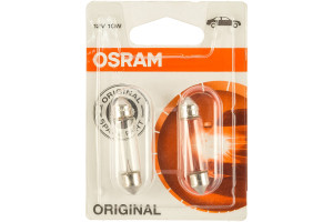 16034824 Автолампа C10W SV8.5-8 41 мм, 2 шт, 12V, 1, 10 6411-02B Osram