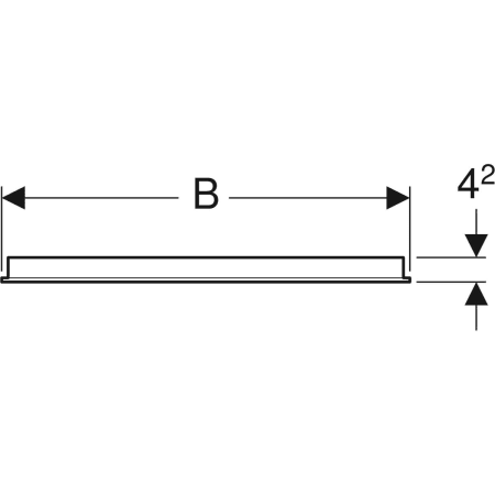 GEBERIT 500.581.00.1 Зеркало с подсветкой Option Basic, двухсторонняя подсветка  - Вид №2