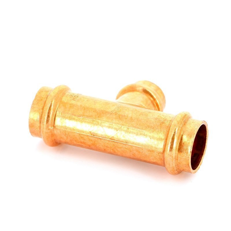 Тройник пресс 22x18x22 медный IBP P513002218022 - Вид №1