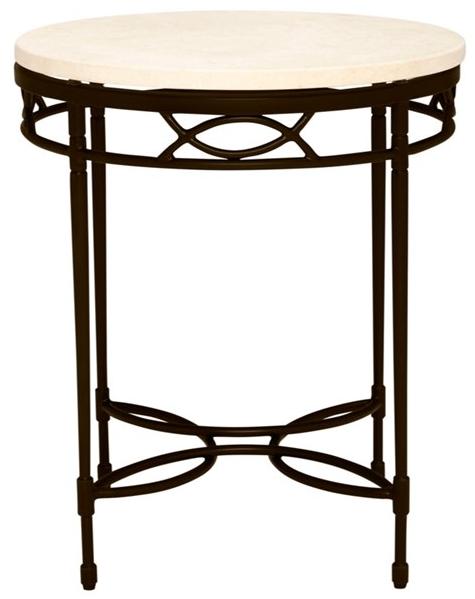 JANUS et Cie Круглый сервировочный стол из пластмассы и нержавеющей стали Amalfi sun-id-1395725 - Вид №1