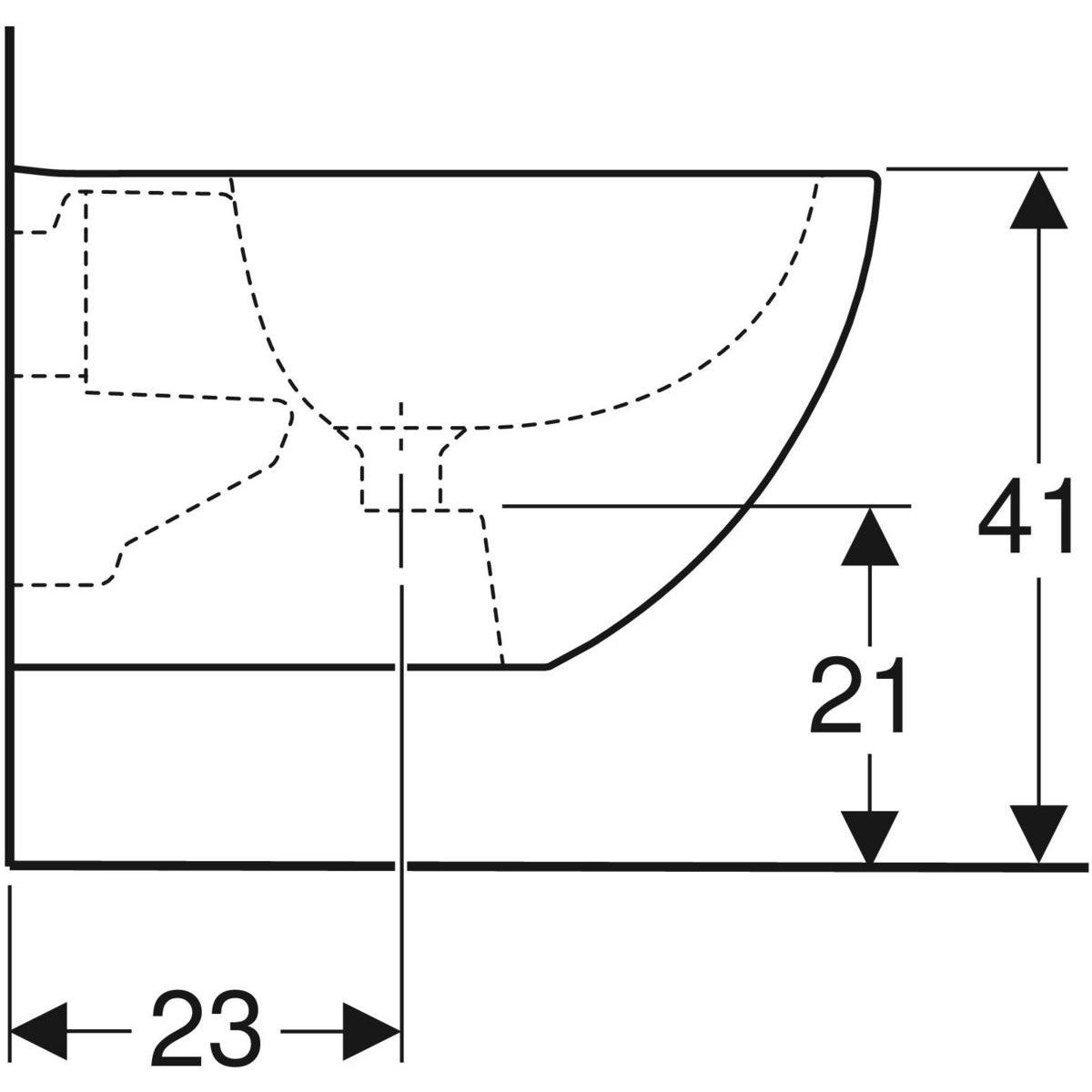 Подвесное биде в витрине Geberit Акант ARCH-00035852 - Вид №10