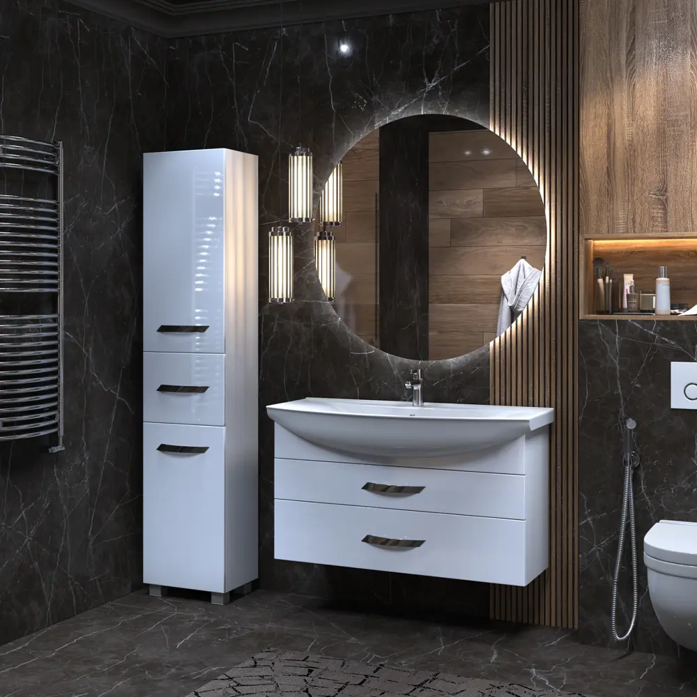 Зеркало VIGO Moss Classic LED круглое с энергосберегающей подсветкой 110 см 84005341 STLM-0046060 - Вид №5