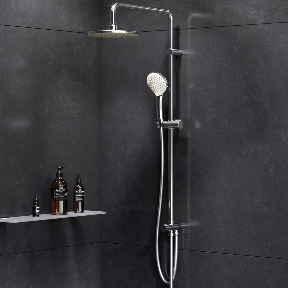 F0790000 душ.система набор: верхн.душ d 220 мм ручн.душ 1 ф-ция d 110 мм переключатель хром AM.PM Gem