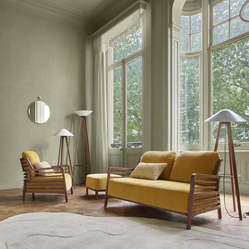 Ligne Roset Светодиодный торшер из стали и дерева Melusine 10073061-10073071 - Вид №1