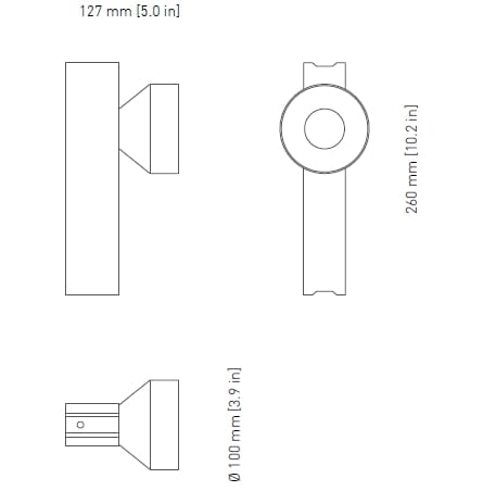 Настенный / настольный светильник из стали с порошковым покрытием и цемента +kouple блок ARCH-00141549 - Вид №20