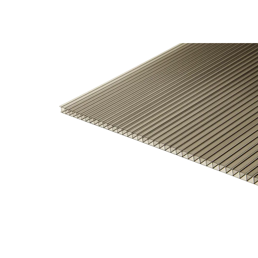 Поликарбонат сотовый 6 мм 2.1x3 м Киви бронзовый STLM-2072758