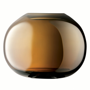 G1663-13-141 Ваза signature, epoque, 13,5 см, янтарь LSA International