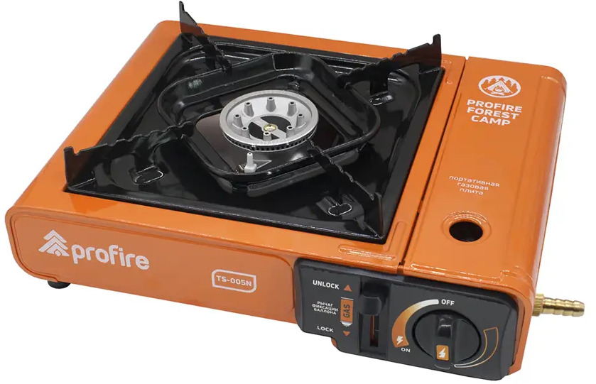 91737151 Плита газовая портативная Profire Forest Camp Plus Ts-005N с переходником STLM-0955600