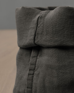 Круглый держатель для хлеба из легкого льна