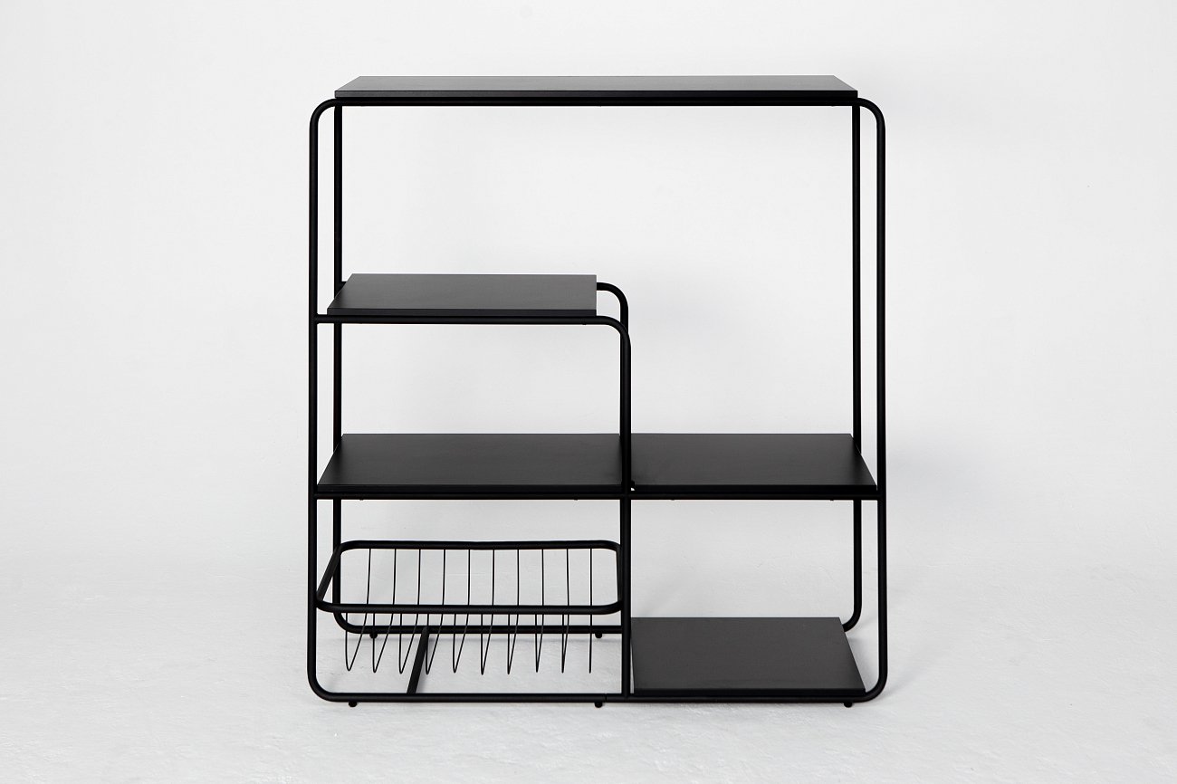 Стеллаж металлический с 4 полками синий Bauhaus by Varya Schuka WOODI  00-3966205 Синий  - Вид №3