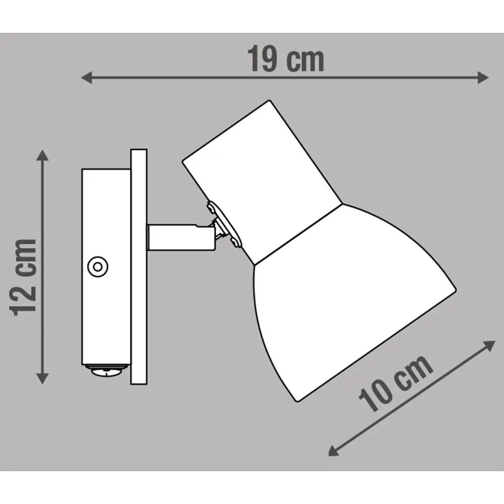 Поворотный спот Inspire Venosa с одной лампой E14 для акцентного освещения 82549870 STLM-0029605 - Вид №11