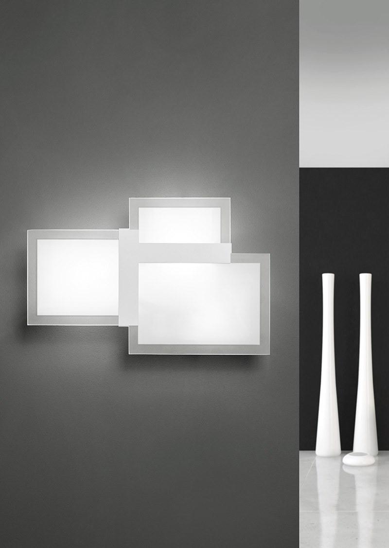 Urban Настенный светильник из стали и стекла Triquadro 1734.10 - Вид №1