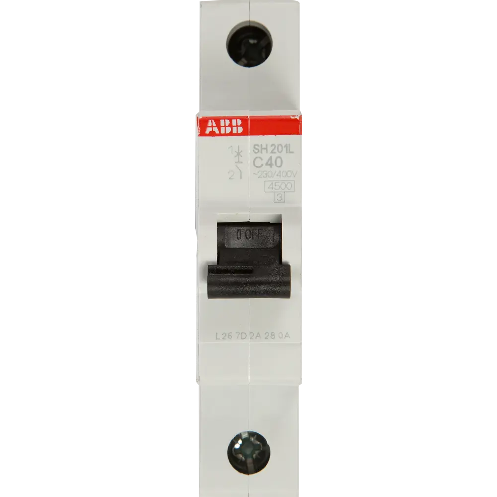 Автоматический выключатель ABB SH201L 1P C40 А 4.5 кА 2CDS241001R0404 10061798 STLM-2154597  - Вид №1