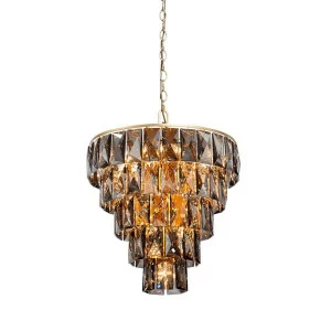 Люстра подвесная золотистая Vitaluce V5276-8/20+1 VITALUCE ДИЗАЙНЕРСКИЕ 00-3887923 Золото