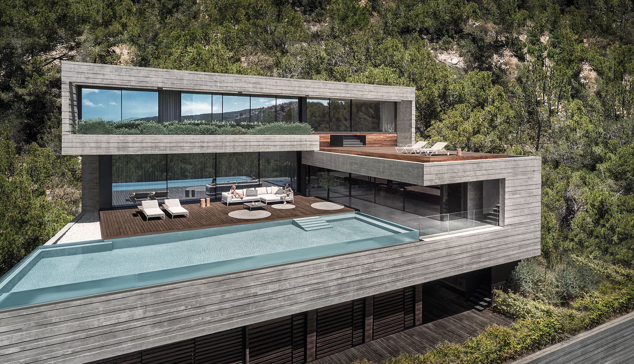 Ткань квадратный сад пуфик Gloster сетка ARCH-00068426 - Вид №8