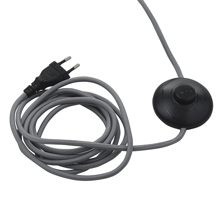 3493_276011 Лампа напольная benjamin, 142хD30 см, серая матовая, серый шнур Frandsen  - Вид №5