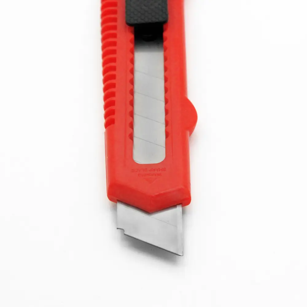 Нож строительный Vira Pushlock пластиковый корпус сегментное лезвие 18 мм STLM-2100639 - Вид №3