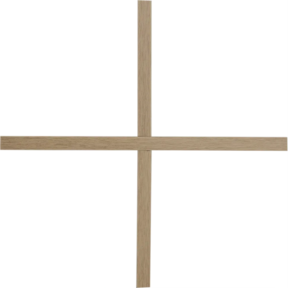 Вставка крестовая SPACEO KUB 380х315 мм, дерево, цвет дуб STLM-2052229 - Вид №2