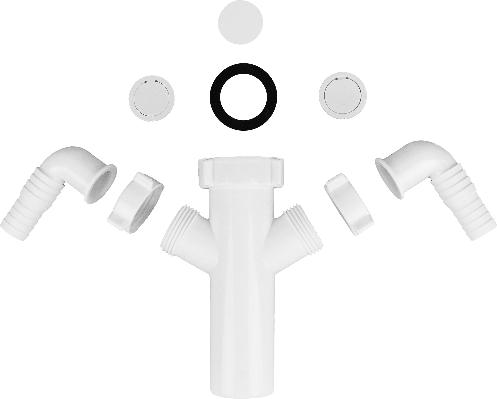 Патрубок ORIO с двойным отводом для стиральной машины 40 мм 83801344 STLM-0044585 - Вид №4