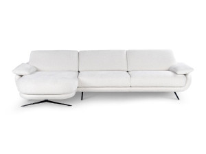 Тканевый диван с подголовником