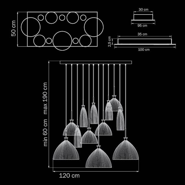 Подвесная люстра Lightstar Simple Light 810 810220 LIGHTSTAR ДИЗАЙНЕРСКИЕ, SIMPLE LIGHT 056301 Белый  - Вид №1