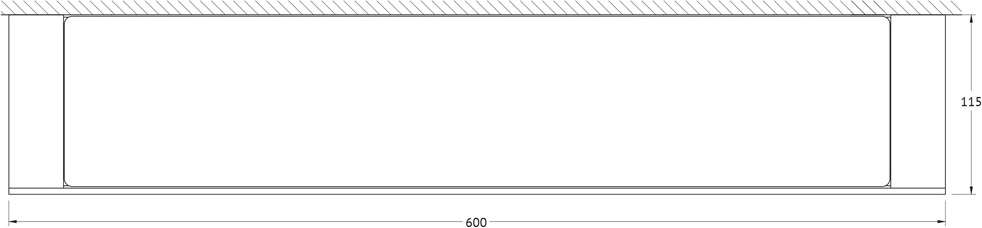 7727 Полка с держателями 60 cm ARTWELLE Schwarz - Вид №1