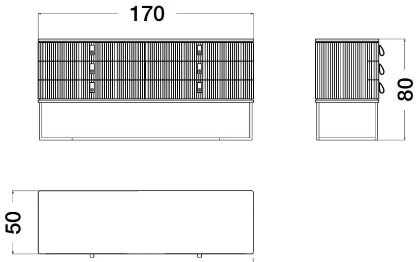 Деревянный и металлический комод CPRN HOMOOD Cocoon ARCH-00077622 - Вид №2
