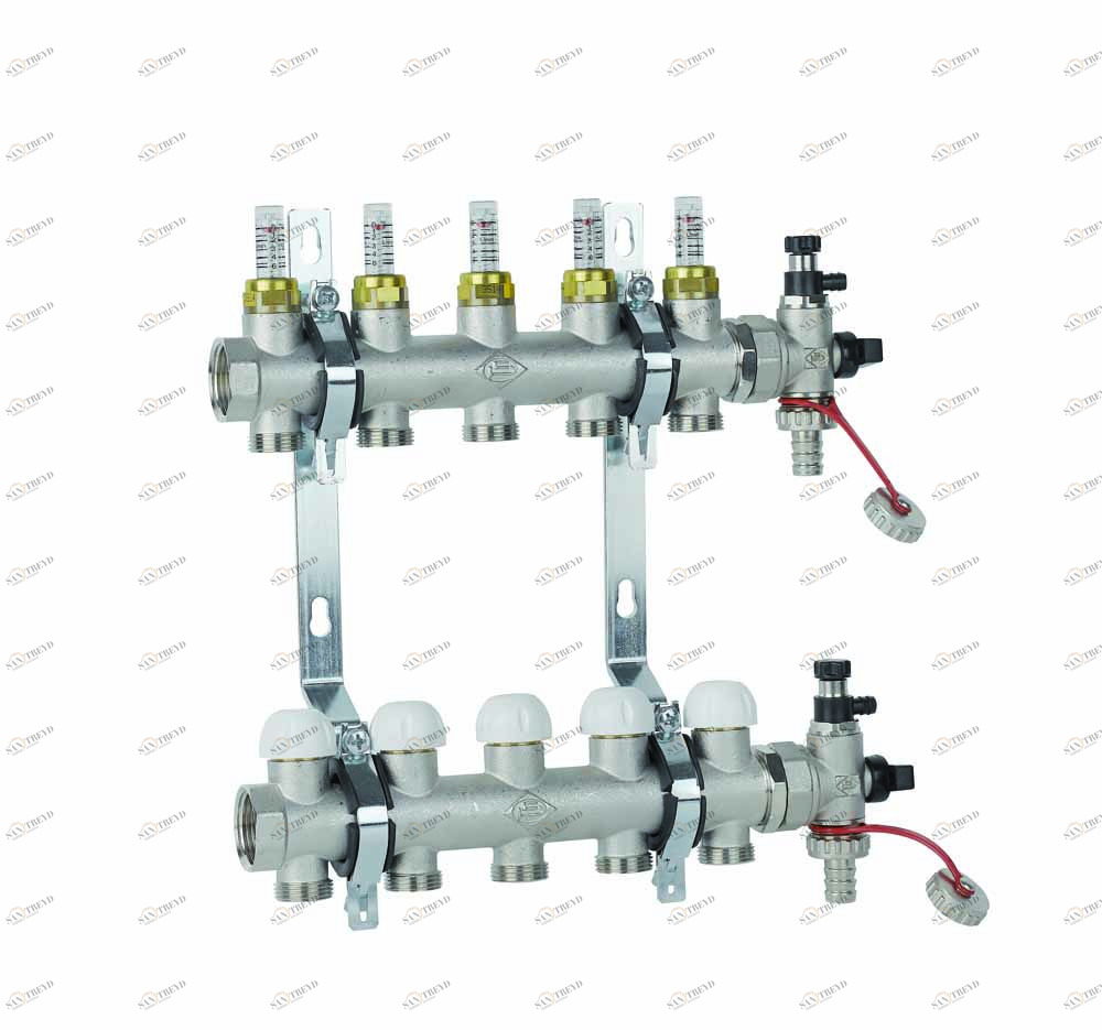 Carlo Poletti KF5552005Q Группа регулировки для отопительных панелей с подающим насосом и распределительным коллектором 