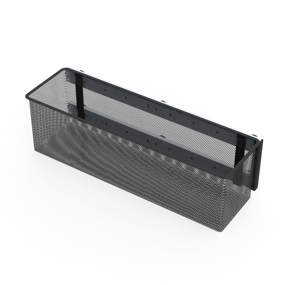 Выдвижная корзина с рамой KONSENSA 17x51x15 см цвет черный 89436158 STLM-2147049  - Вид №1