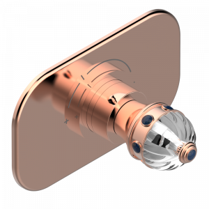 A1K-5100B Ручка регулировки для термостата THG, арт.5100A 1/2" и 5200A 3/4" Thg-paris Amboise с лазуритом Розовое золото