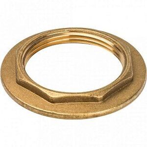 Контргайка с упором 1 1/2" латунь STOUT