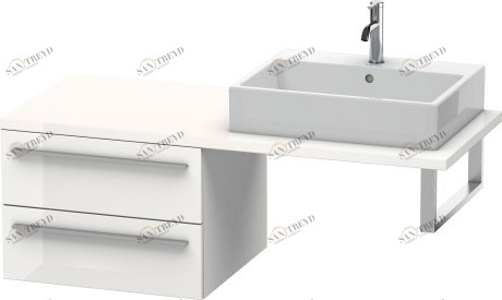 XL543808585 Шкафчик для консоли X-Large #XL5438 600 x 548 мм Белый глянцевый лак Duravit