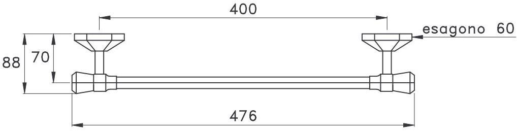 RUBINETTERIE STELLA Держатель для полотенец Eccelsa sun-id-1415236 - Вид №2