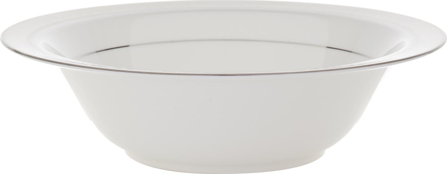 54838 Noritake Салатник круглый Noritake "Монтвейл, платиновый кант" 24,5см Фарфор костяной 