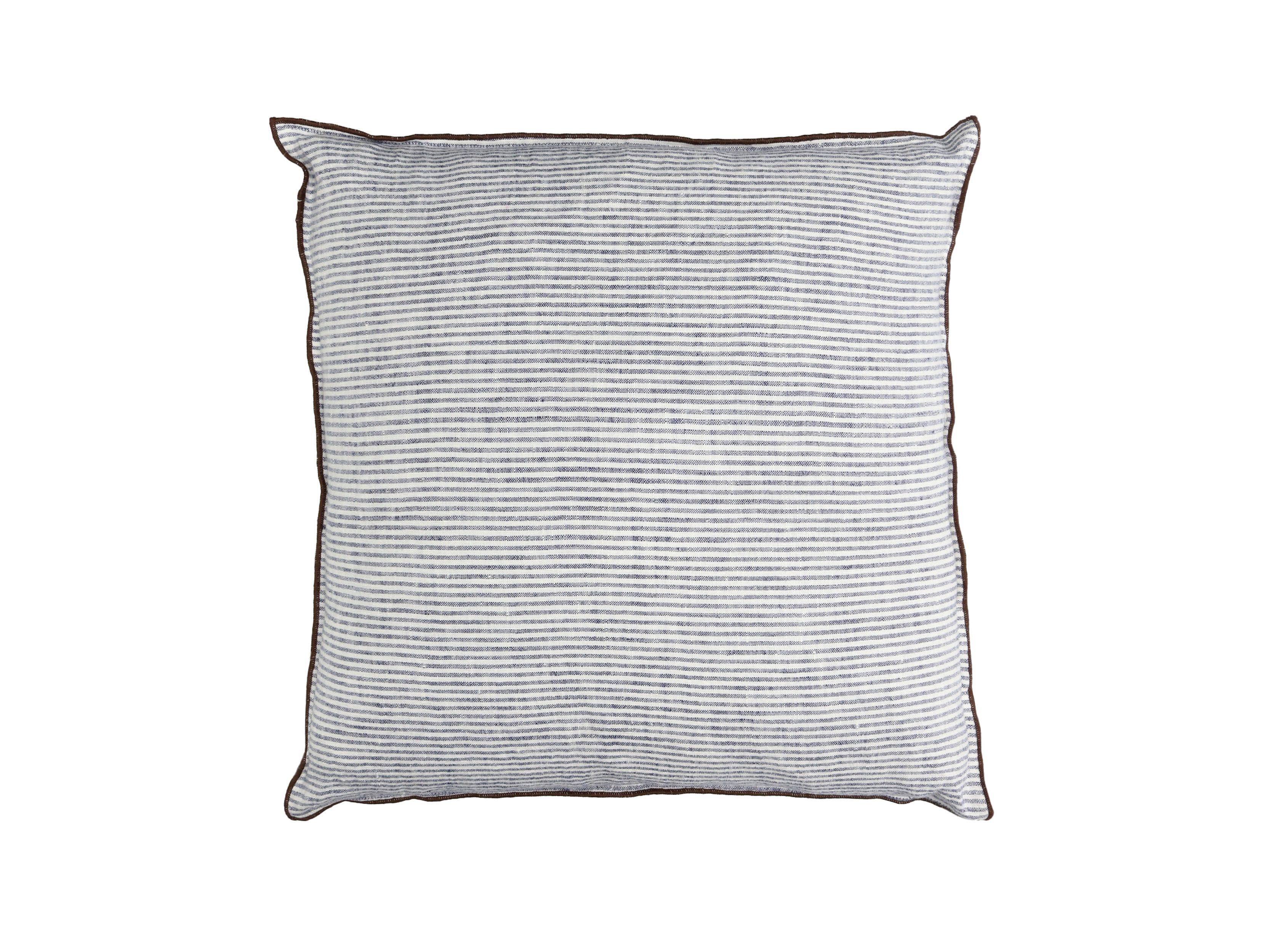 Льняная полосатая квадратная подушка POMAX Cirque Magique ARCH-00079905