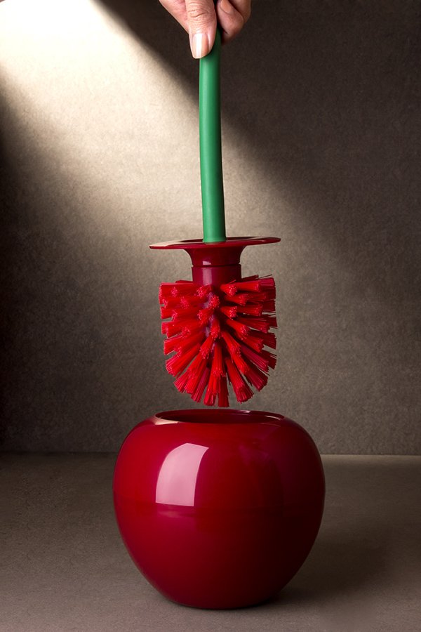 Ёршик туалетный cherry QUALY  253526 Красный  - Вид №3