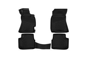 16082229 Коврики в салон Subaru Forester 3 AK, MK, 4WD, 2007-2012, правый руль, 3D, 4 шт. ЕLEMENT3D4620210 ELEMENT